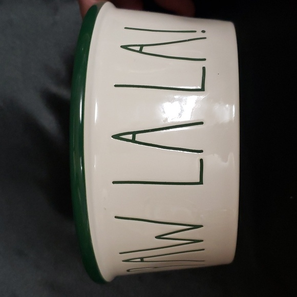 Rae Dunn "PAW LA LA!" NWT Holiday Pet Bowl - Picture 2 of 5